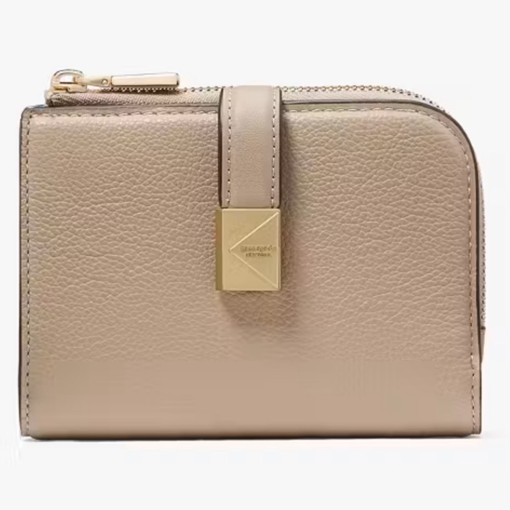Kate Spade Beige Leather Pebble Wallet